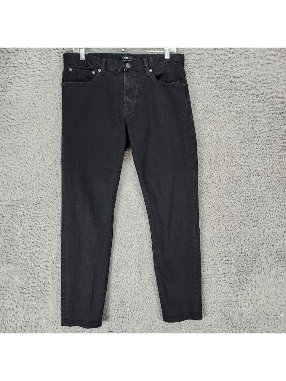 Club Monaco Jeans Mens 32x30 Black Stretch Denim Skinny *Read*